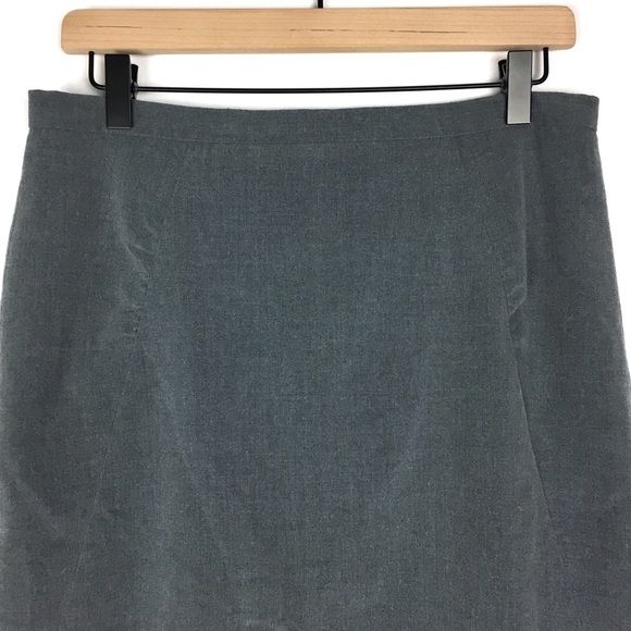BCBGMAXAZRIA Skirt Pencil Solid Grey Career Work Suit Minimalist Neutral Size 6 - Picture 2 of 13